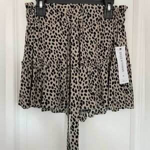 NWT Vanilla Star Animal Print Shorts Women’s Size Small